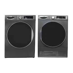 LUXURY Washer 2.2 cu. ft. 110-Volt plus Condensing Dryer 4 cu. ft. 220-Volt 2 Year Warranty Europe in Titanium