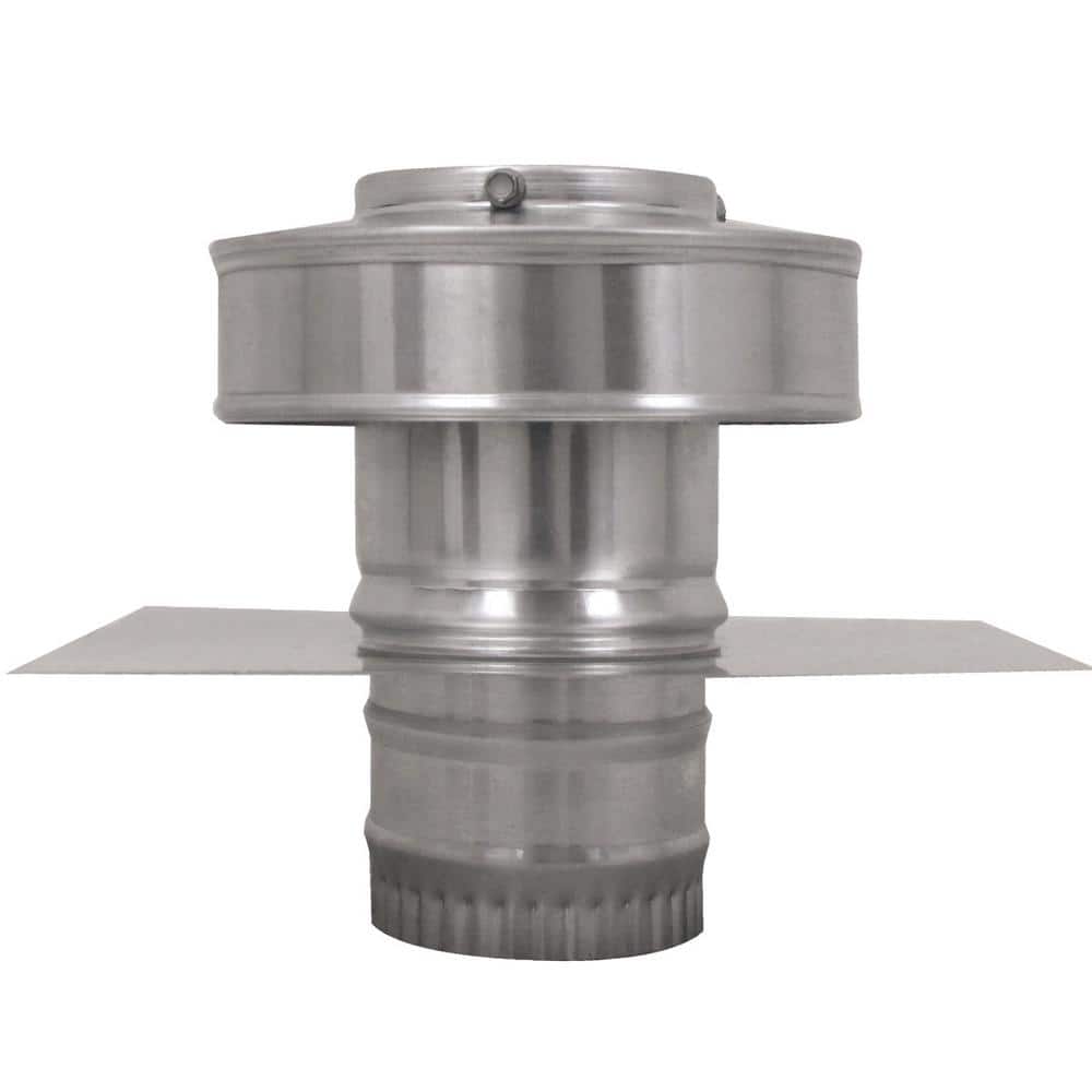 3 in. Dia Aluminium Round Back Roof Jack with 2 in. Collar and 2 in. Tail P