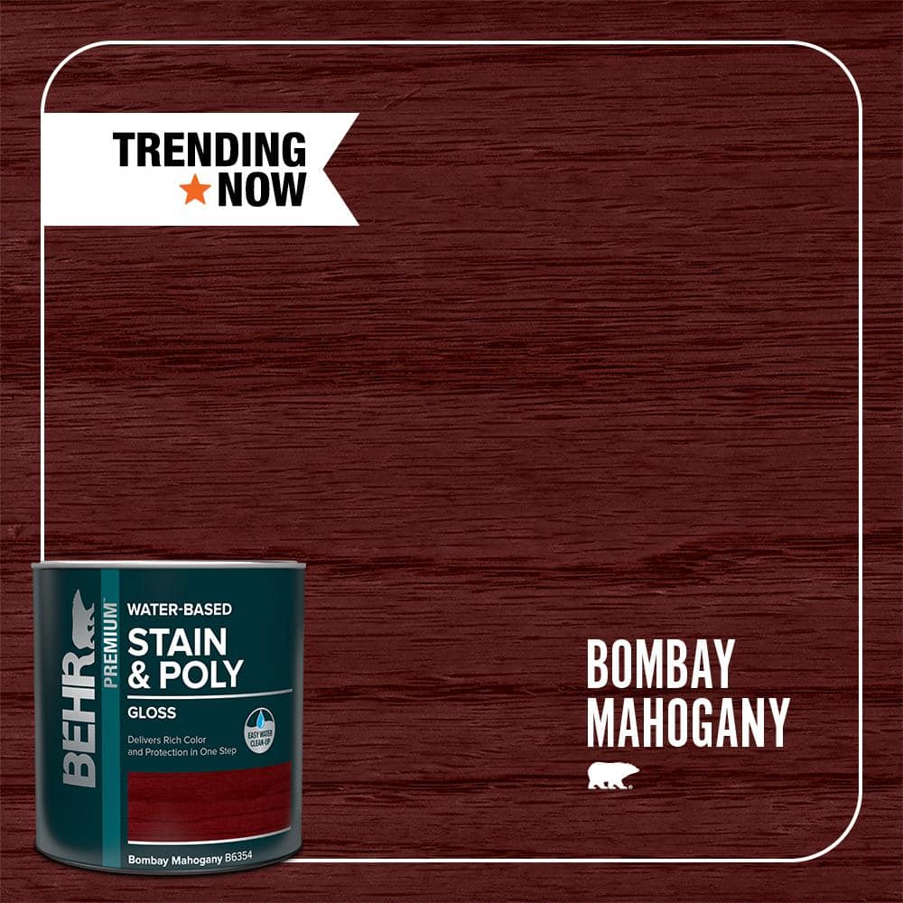 1 qt. #TIS-354 Bombay Mahogany Gloss Semi-Transparent Water-Based Interior 