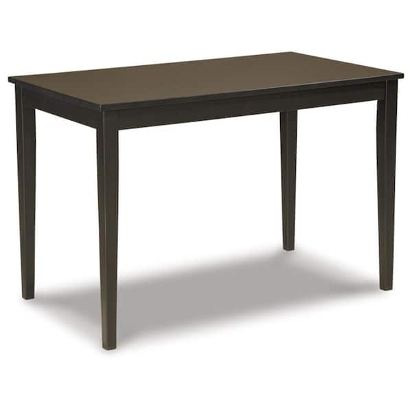 Kimonte Contemporary Brown Wood 23.75 in. 4 Legs Dining Table Seats 4