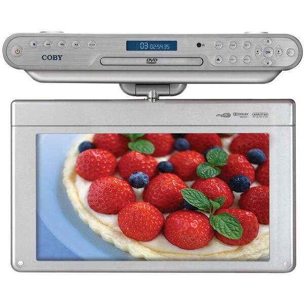 Coby 15 in. LCD 480p 60Hz Under-the-Cabinet HDTV with DVD/CD Player-DISCONTINUED