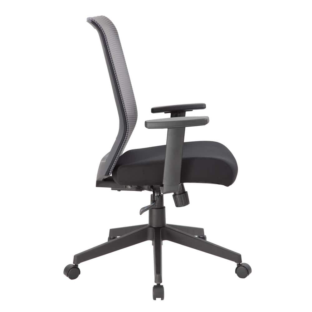 ErgoFlex Adjustable Mesh Task Chair with Synchro-Tilt in Grey/Black