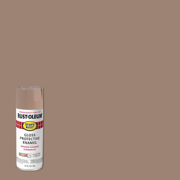 Rust-Oleum Stops Rust 12 oz. Protective Enamel Gloss Cambridge Stone Spray Paint (6-Pack)