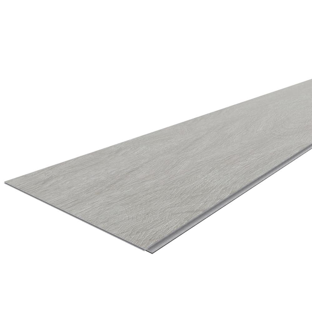 Clamshell Gray Extra Long Wide Waterproof Vinyl Plank Flooring