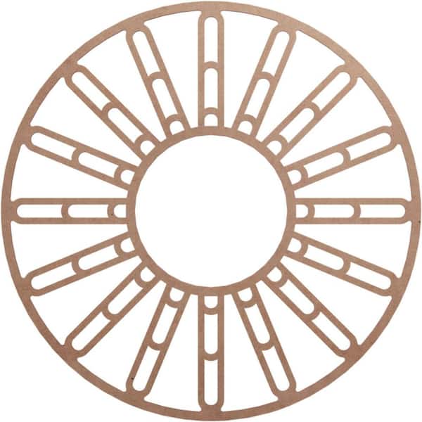 0.375 in. x 40 in. x 40 in. Wood Medallion Moulding