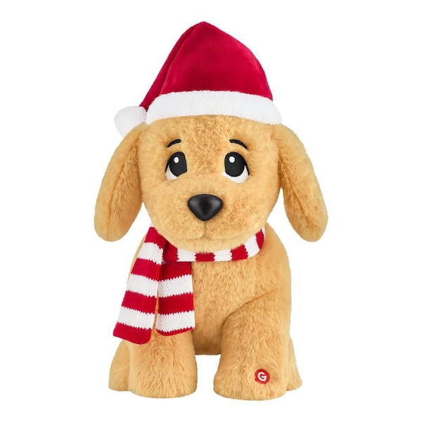 12 in Animated Begging Golden Retriever