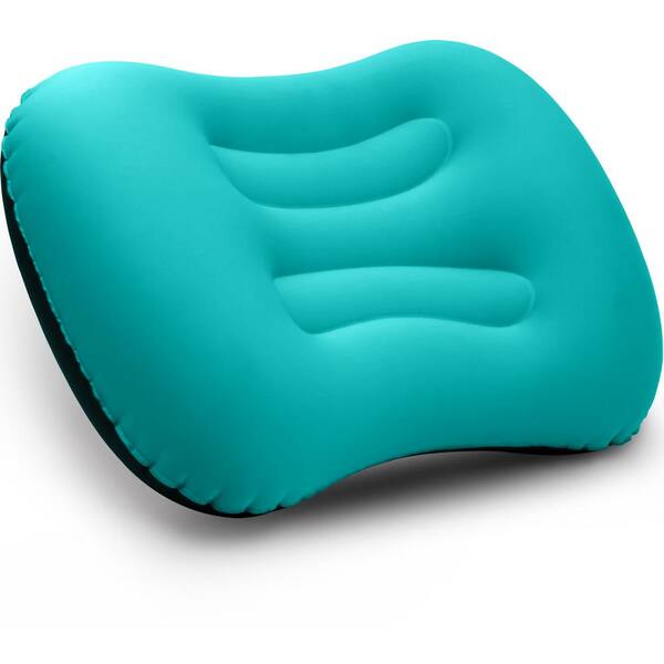 Betus Turquoise Ult-Ralight Inflatable Air Pillow Compressible Compact for Neck and Lumbar Support for Travel Trips Camping