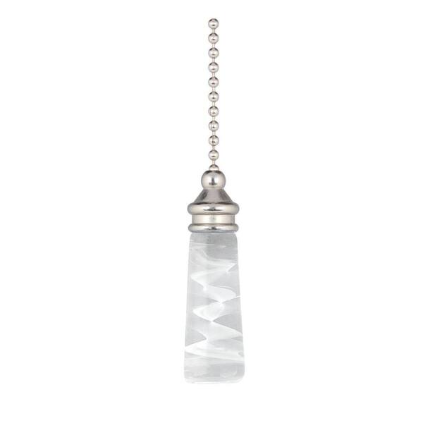Commercial Electric Clear and Frost Glass Pull Chain