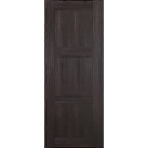 32 in. W x 80 in. H x 1-3/4 in. D 1-Panel Solid Core Vona Veralinga Oak Prefinished Wood Interior Door Slab