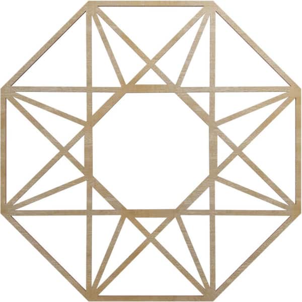 Ekena Millwork 0.375 in. x 7.75 in. x 20 in. Wood Medallion Moulding