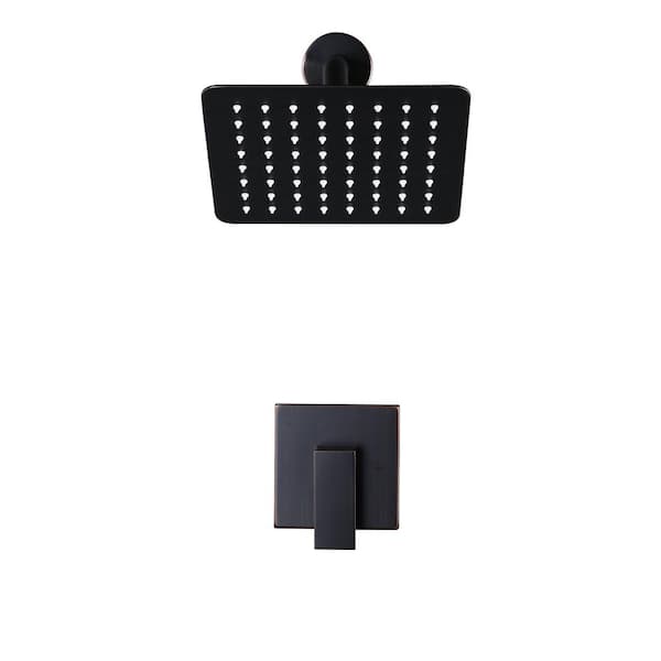 Single Handle 7-Spray Patterns Shower Faucet 1.8 GPM with Corrosion Resistant in. Oil Rubbed Bronze