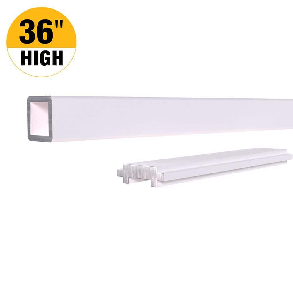 6 ft. White Aluminum Deck Railing Picket and Spacer Kit for 36 in. high system price history on PriceWatchPro