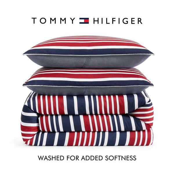 Tommy Hilfiger Favorite Stripe 3-Piece White/Red/Navy Blue