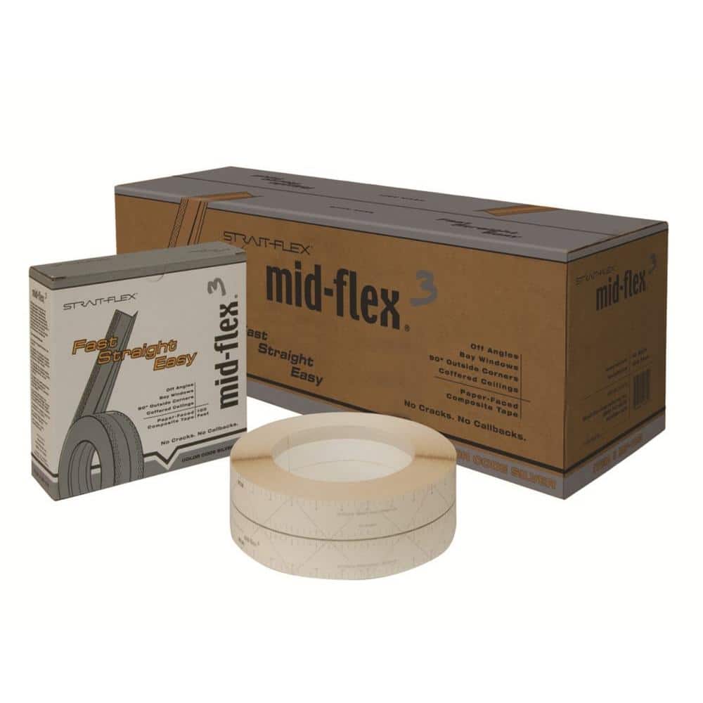 x 100 ft Mid-Flex Flexible Paper Corner Bead Details about   Strait-Flex 3 in 