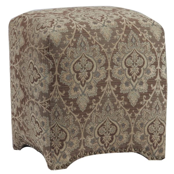 Leffler Home Emma Cube Ottoman in Bradenton Dusk