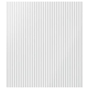 Adjustable Slat Wall 1/8 in. T x 1 ft. W x 8 ft. L White Acrylic Decorative Wall Paneling (42-Pack)