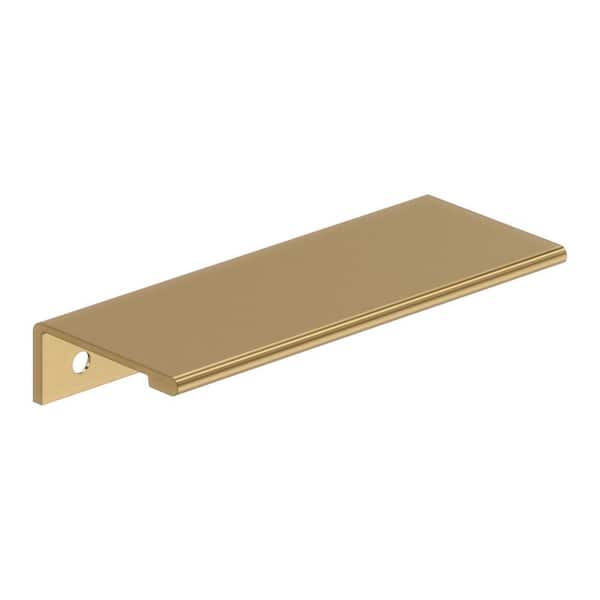 Amerock Streamline II 4 in. Center-to-Center (102mm) Modern Champagne Bronze Cabinet Edge Pull