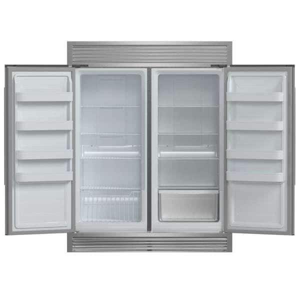 Stainless Steel 60" Side-by-Side Refrigerator with Ice Maker