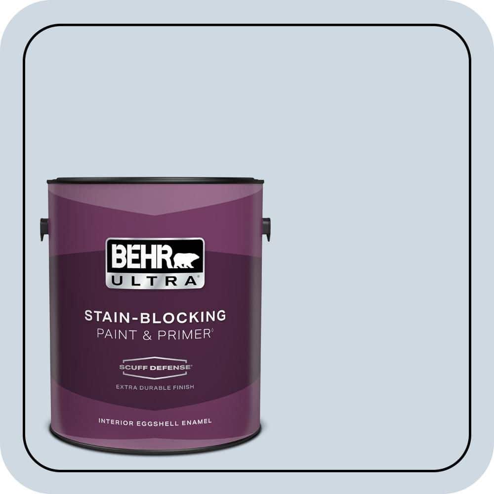 1 gal. #S520-1 Pale Cornflower Extra Durable Eggshell Enamel Interior Paint & Primer product image for price tracking