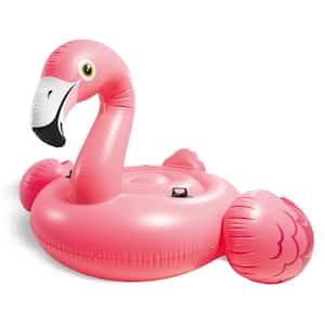 57288EP Giant Inflatable 80 in. Mega Flamingo Island Ride On Pool Float