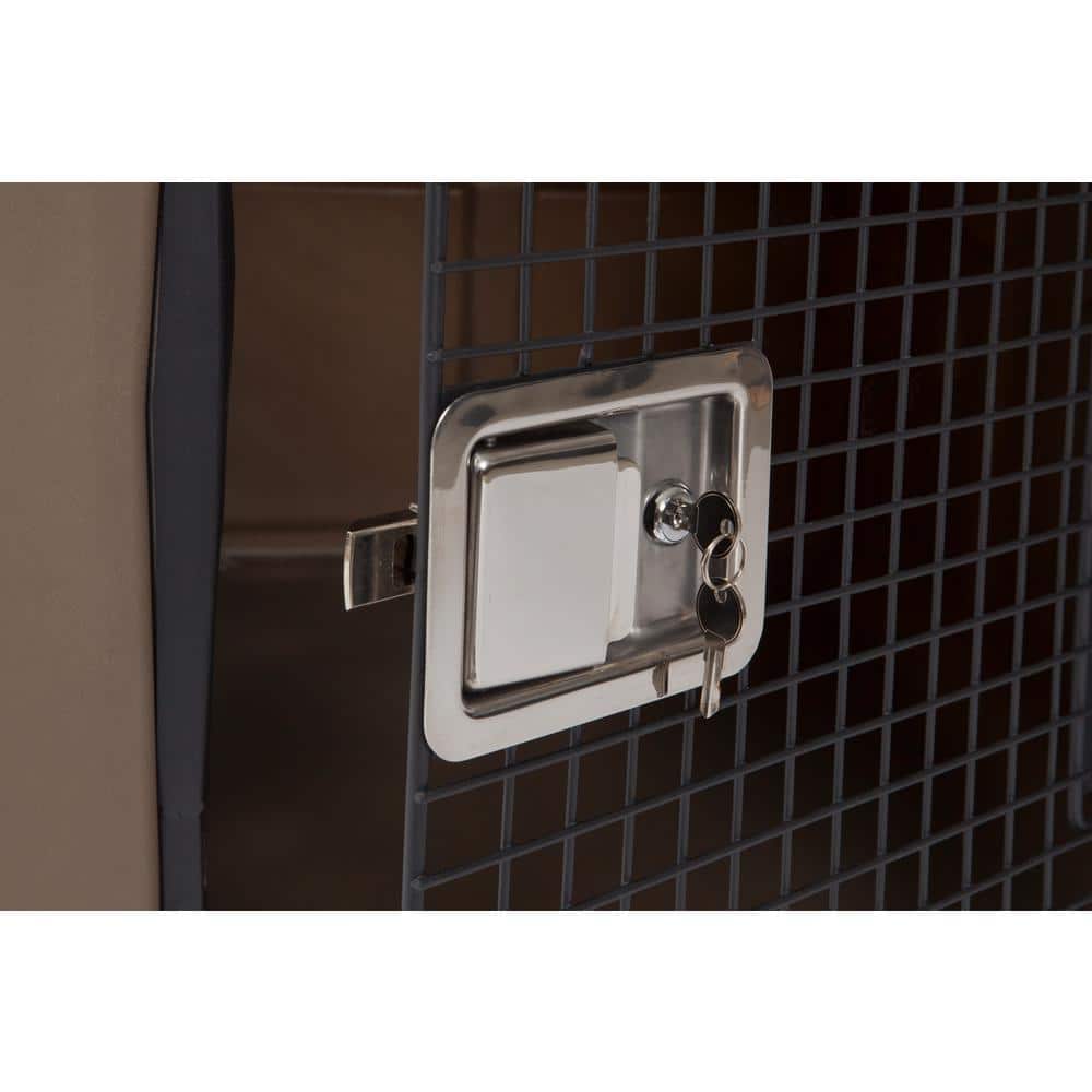 Dakota Large Dark Granite Polyethylene Dog Kennel with Ventilation