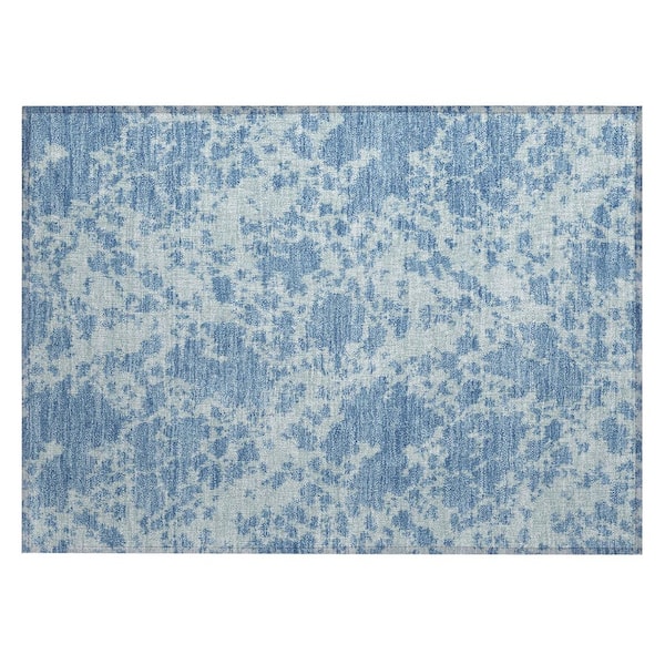 Chantille Machine Washable Indoor/Outdoor Abstract ACN2919 Sky 2 ft. x 3 ft. Accent Rug