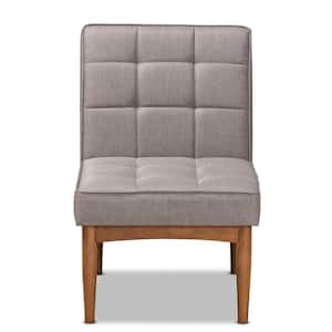 Sanford Grey and Walnut Brown Dining Chair