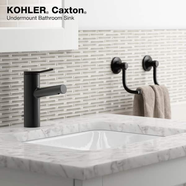 KOHLER Caxton 20-5/16 in. Rectangular Undermount Bathroom Sink with Overflow in White