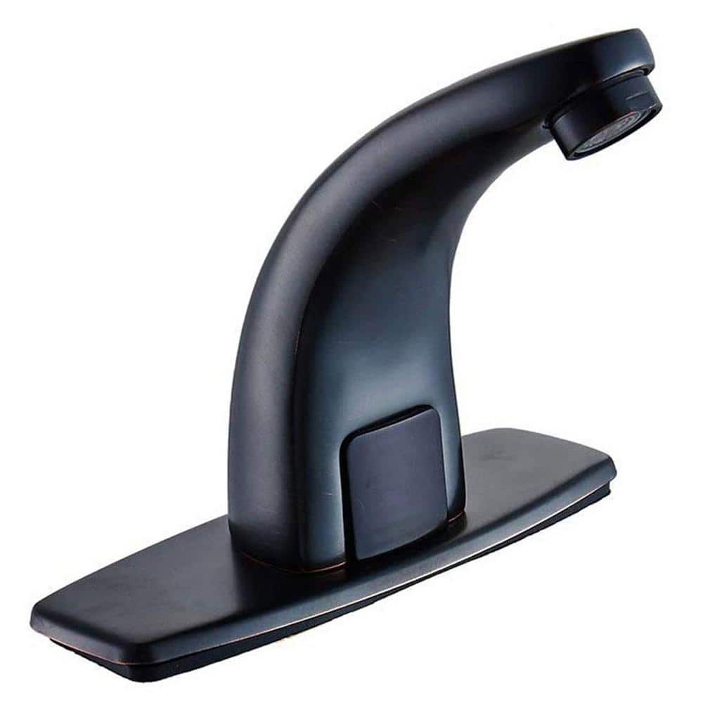 Touchless Automatic Motion Sensor Single Hole Bathroom Faucet with Temperat