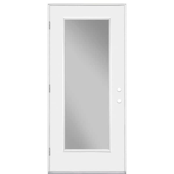 Masonite 32 in. x 80 in. Premium Full Lite Right-Hand Outswing