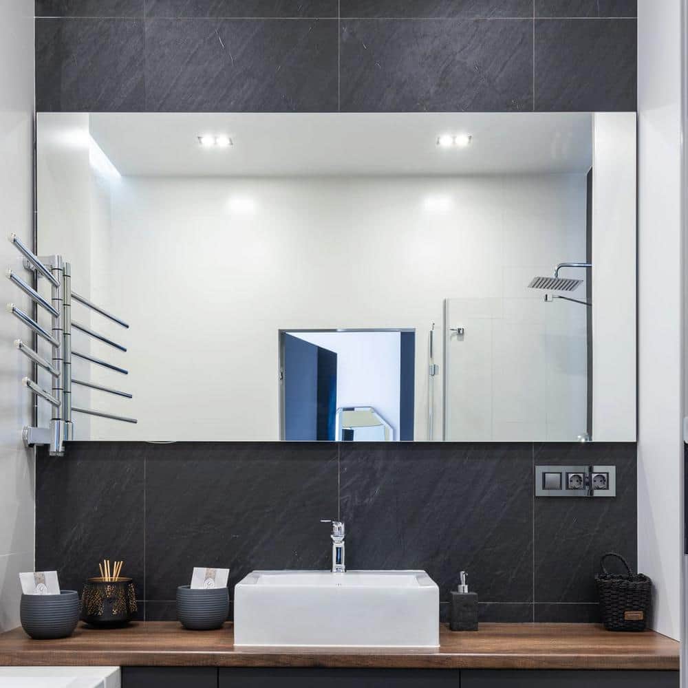 48" x 60" Frameless Polished Edge Rectangle Wall Mirror