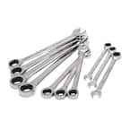 Metric Ratcheting Combination Wrench Set (10-Piece)