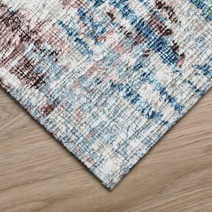 Accord Multi 10 ft. x 14 ft. Abstract Indoor/Outdoor Washable Area Rug
