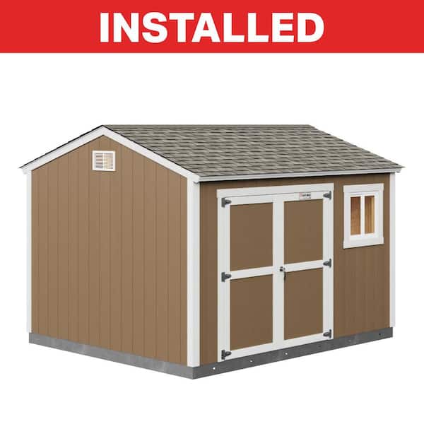 Tahoe Series Lakeridge Installed Storage Shed 10 ft. x 12 ft. x 8 ft. 10 in. (120 sq. ft.) 7 ft. High Sidewall