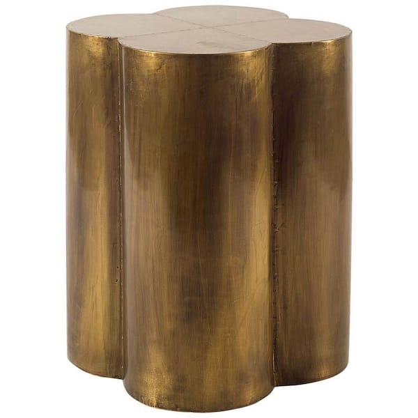 Quatrefoil Brown Accent Table