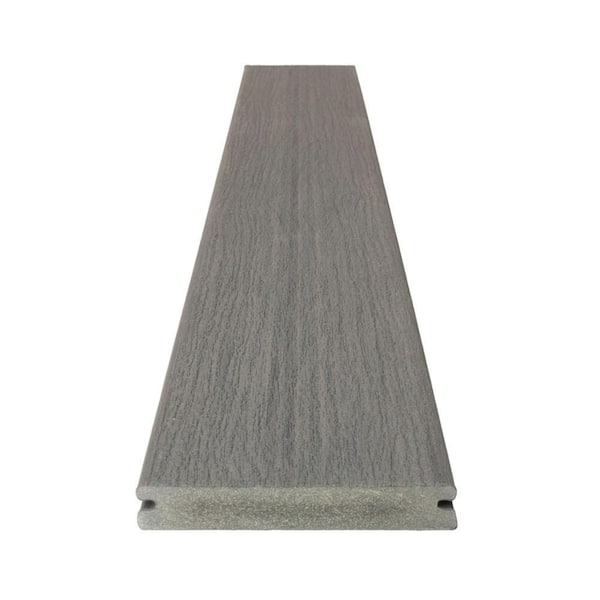 Deckorators Vista 1 in. x 6 in. x 12 ft. Driftwood Gray Grooved