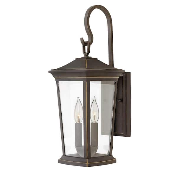 HINKLEY Hinkley Bromley Medium Outdoor Wall Mount Lantern, Oil Rubbed Bronze