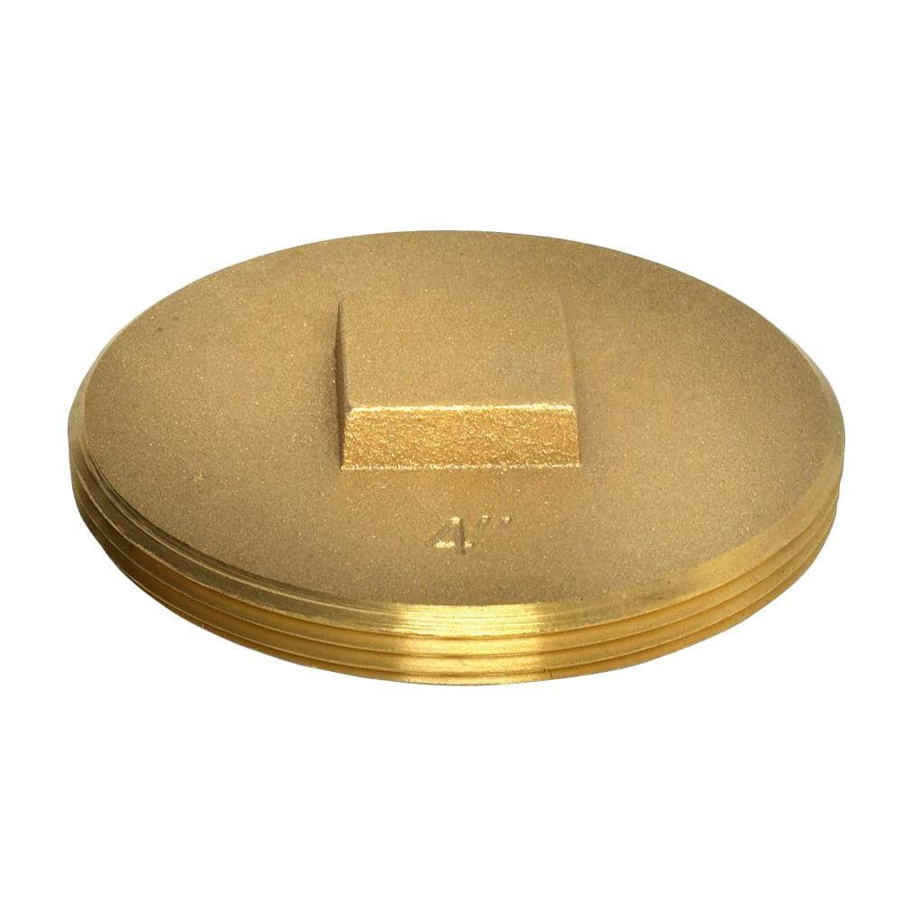 OATEY 3-1/2 in. 185 Brass Cleanout Plug 42373 - The Home Depot