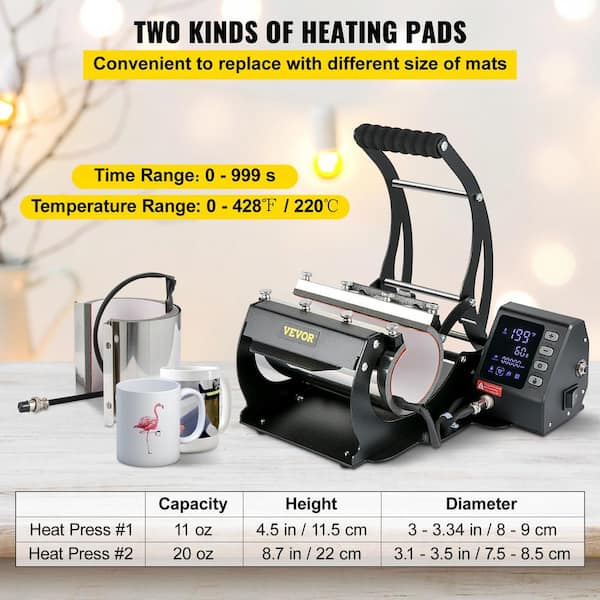  Mocaru Tumbler Mug Heat Press Machine 110V for 20OZ