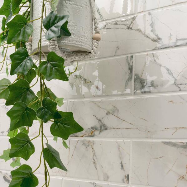 MSI 4 in. x 16 in. Glossy Ceramic White Subway Tile (0.44 sq. ft.) MSI 4 in. x 16 in. Glossy Ceramic White Subway Tile (0.44 sq. ft.)
