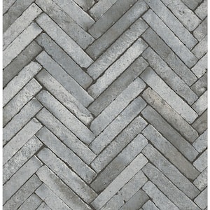 Arrow Grey Diagonal Slate Strippable Roll (Covers 56.4 sq. ft.)
