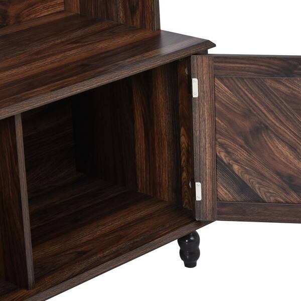 40 in. Brown Hall Tree with Bench CUU287805AAD - The Home Depot