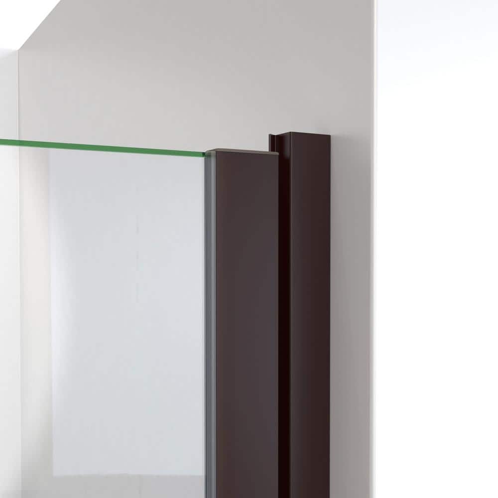 Alliance Oil Rubbed Bronze 28" x 66" Semi-Frameless Shower Door