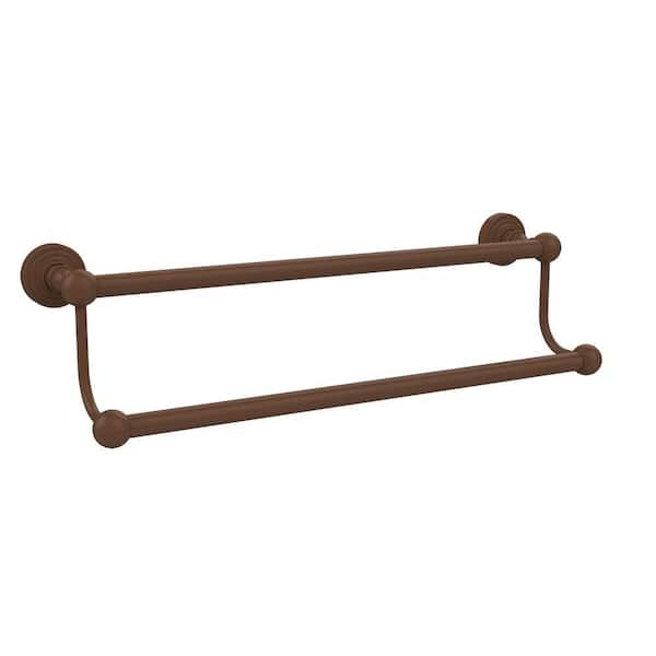 Allied Brass RW-72/30 Retro Wave Collection 30 Inch Double Towel Bar, Satin  Brass 