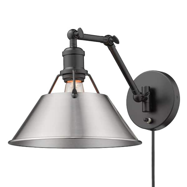Golden Lighting Orwell 9 in. Matte Black Sconce