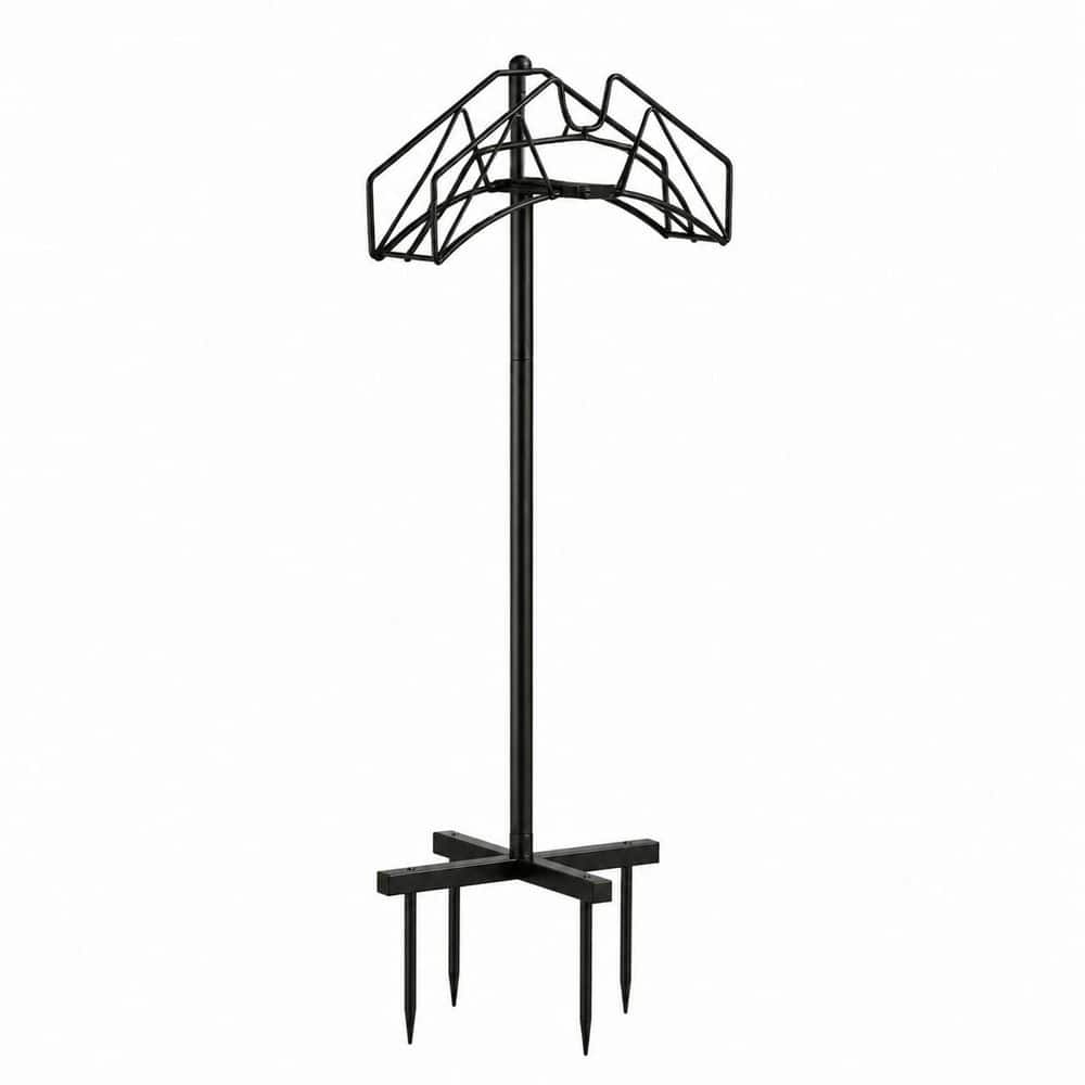 Heavy Duty Garden Hose Holder Freestanding Metal Stand with Stable Base and Nozzle Slot for 160ft Hose Storage price history on PriceWatchPro