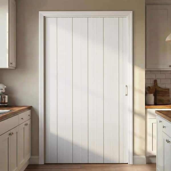 GOLDENPOLEY Blackout 60 in. x 80 in. White Oak Finished PVC