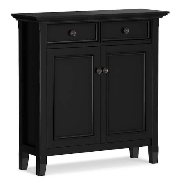 Amherst Black 36 in. H Storage Cabinet with 2-Doors and 2-Drawers