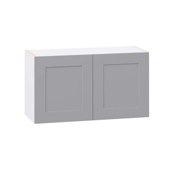 Roseland 36 in. W x 14 in. D x 20 in. H Assembled Shaker Wall Bridge Kitchen Cabinet in Slate Gray