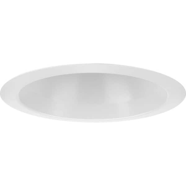 Progress Lighting 6 in. PAR38 Satin White Open Shower Recessed Trim for 6 in. Housing, 1 Pack